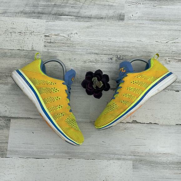 APL Techloom Pro Neon Yellow Lace Up Sneakers Athletic Running Size 8 - Picture 1 of 7